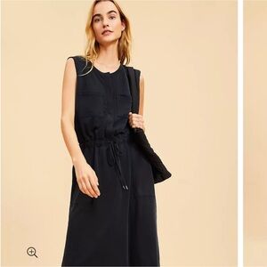 Lou & Grey navy Midi Dress